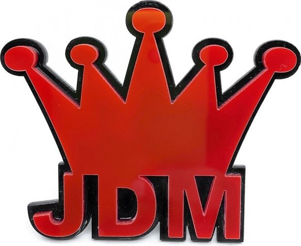 Panjur Arması JDM Kırmızı Panjur Arması Panjur Logosu Etiket