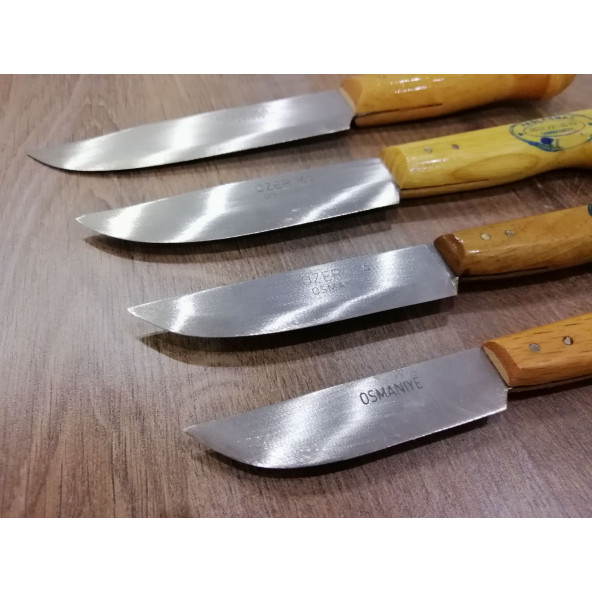 AHŞAP SAPLI MUTFAK KESİM BIÇAĞI 4 ADET - 2