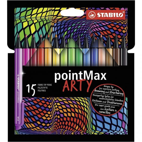 Stabilo Pointmax Arty Keçe Uçlu Kalem Seti 15li - 1