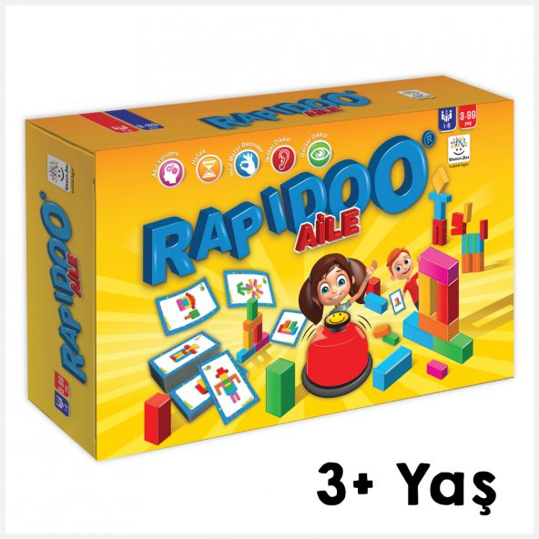 Yükselen Zeka 3+ Yaş Rapidoo Aile (Dikkat Geliştiren Zeka Oyunu)