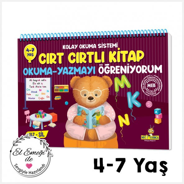 Yükselen Zeka Cırt Cırtlı Kitap Okuma-Yazmayı Öğreniyorum - Kolay Okuma Sistemi