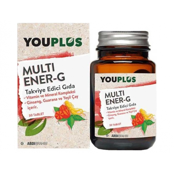 Youplus Energy 12 Vitamin 8 Minarel Ginseng 30 Tablet ürün görseli