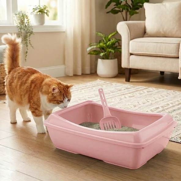 Bvlx Açık Kedi Tuvaleti Kürek Hediyeli - Resim 4