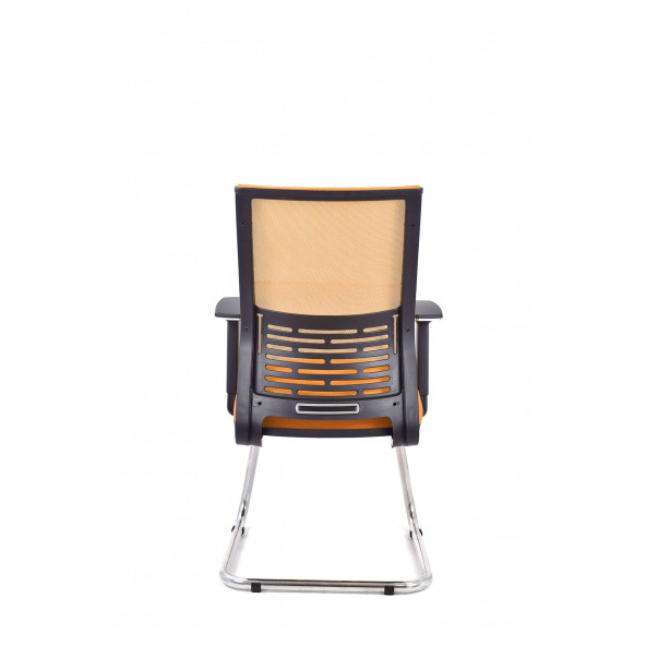 Herkese Mobilya Carina Turuncu Fileli Misafir Koltuğu Ofis Koltuğu - 2