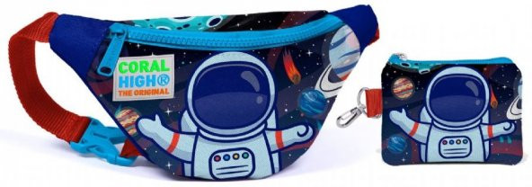Coral High Astronot Baskılı Bel Çantası Seti - Erkek Çocuk ürün görseli