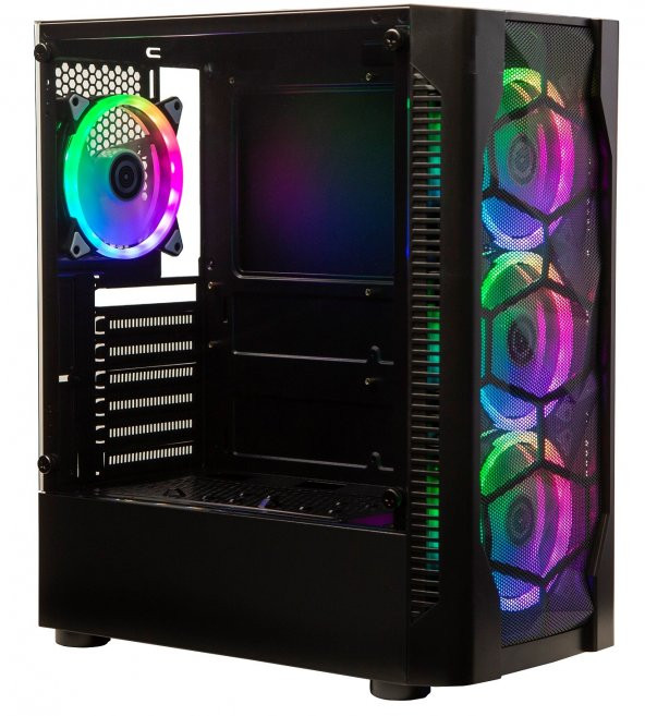 GAMERS ARENA SANGAL ECOPLUS AMD RYZEN 5 4500 8GB DDR4 500GB SSD 2GB GT1030 FREEDOS GAMING PC - 3