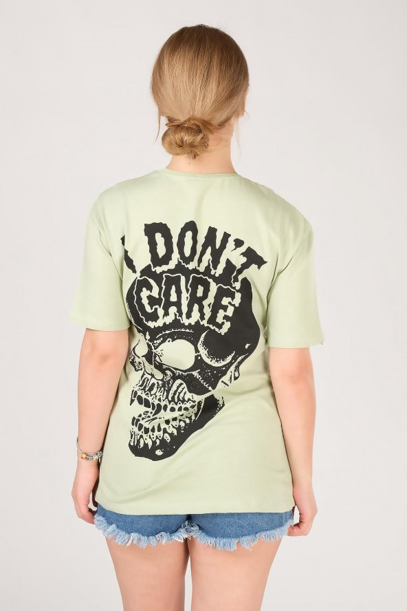 Kadın Baskılı T-Shirt Çağla - 6