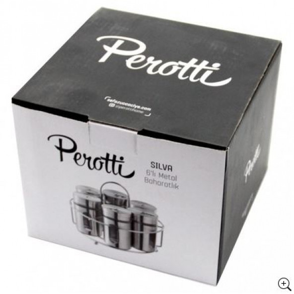 PEROTTİ SİLVA METAL 6 LI BAHARATLIK - 2