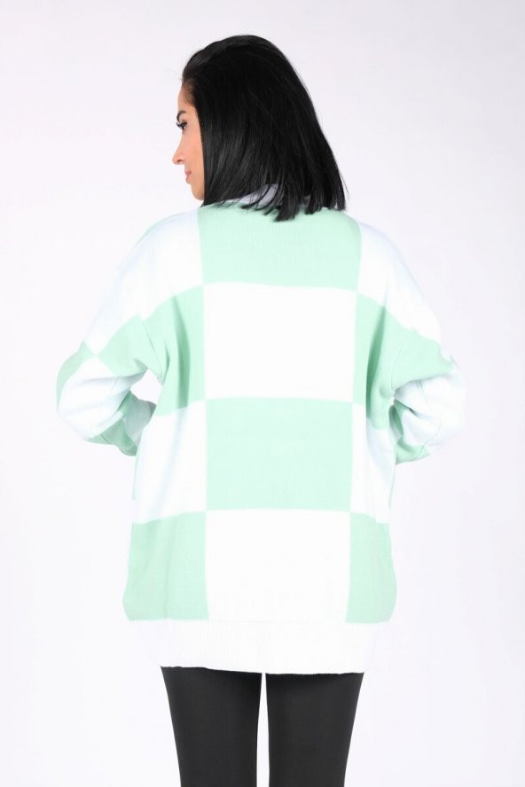 Kadın Düğmeli Hırka Ekru - 3