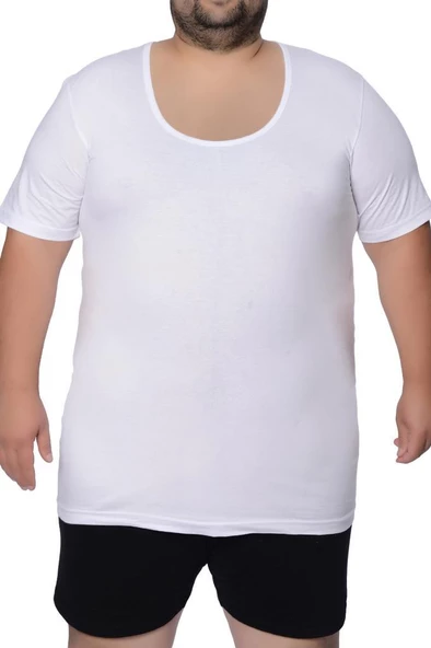 6'lı Büyük Beden Bisiklet Yaka Erkek Fanila 1015