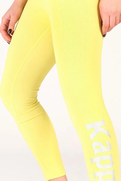 Kadın Kappa Tayt Sarı - 4