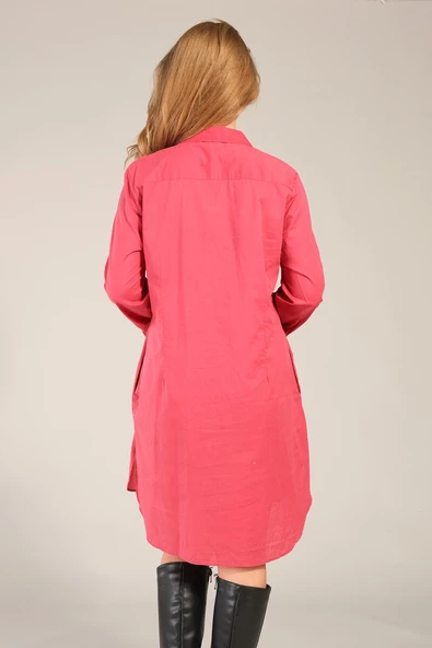 Kadın Tunik Gömlek Kırmızı - 4