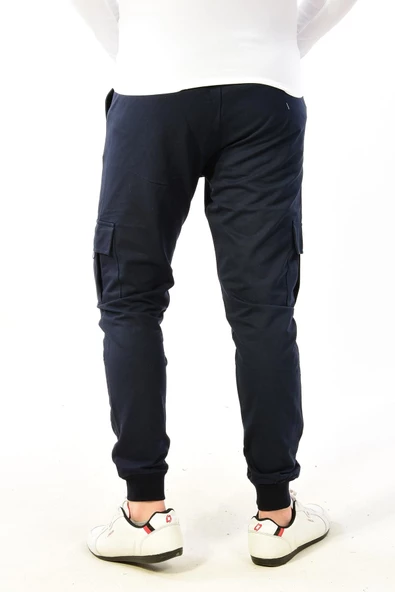 Erkek Kargo Cep Eşofman Altı Lacivert - 3