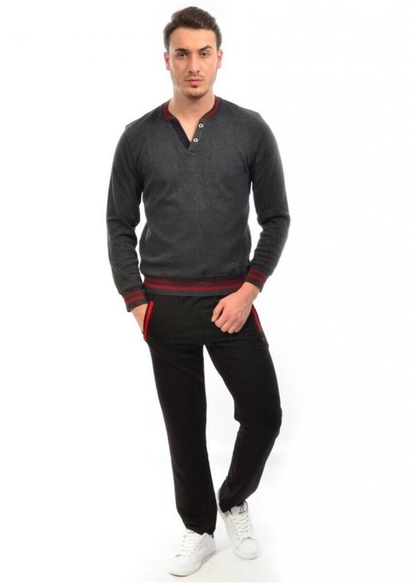 Erkek Cepli Eşofman Altı Siyah