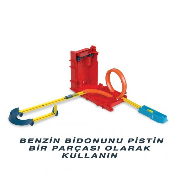 Hot Wheels Track Builder Benzin Bidonu Akrobasi Seti, Akrobasi ve Yarış Maceraları Için Pist Inşa Seti, Oyuncak Araba ve Pist Saklama Kutusu, Diğer Setlere Bağlanabilir, 6 Yaş ve Üzeri HDX78 - 2