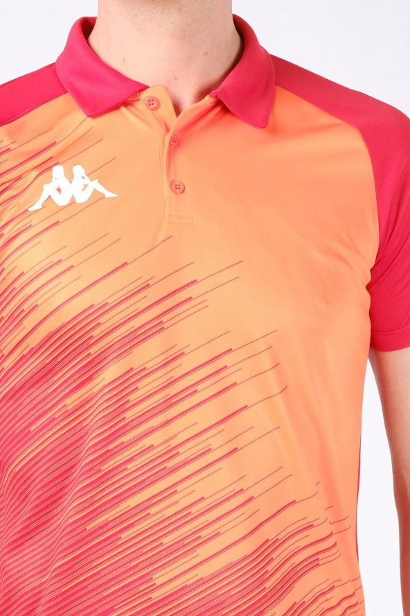 Erkek Polo Yaka Sporcu T-Shirt Orange - 4