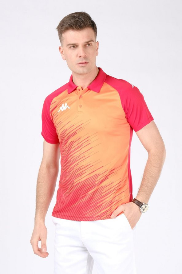 Erkek Polo Yaka Sporcu T-Shirt Orange - 2
