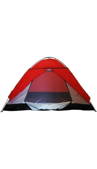 Dft 3 Kişi Tek Kat Kırmızı Çadır 220X200+70X130CM - 3