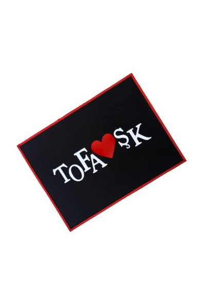 Tofaş Şahin Doğan Kartal Nakışlı Yüksek Göğüs Siyah Torpido Halısı / Polar Oto Yastık / Oto Aksesuar - Resim 6