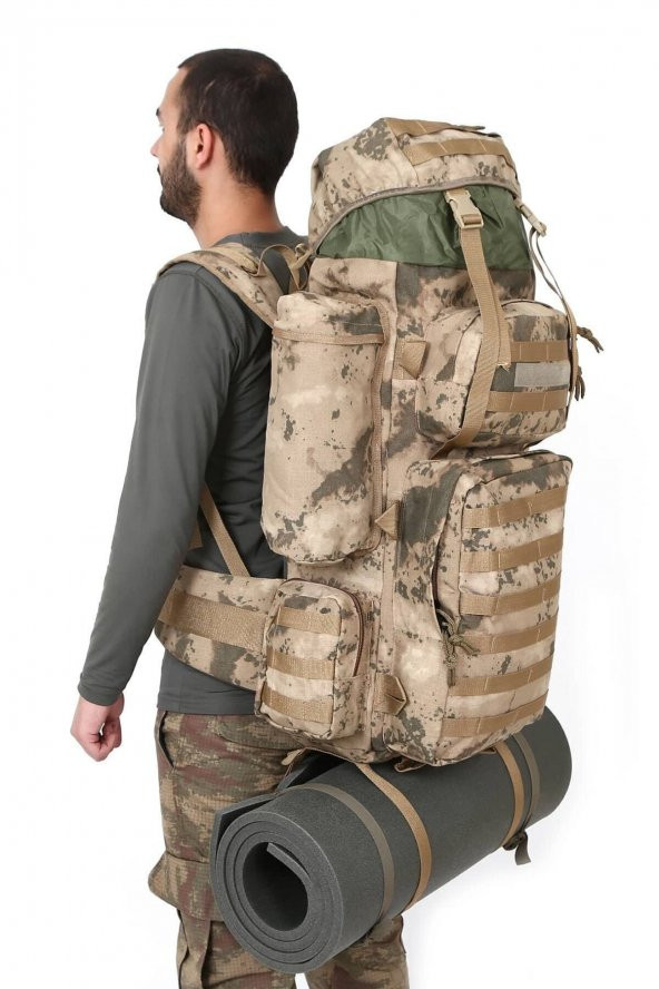 Jandarma Kamuflaj Askeri Operasyon Çantası 110 Lt Outdoor Kampçı ve Dağcı Çanta - 2