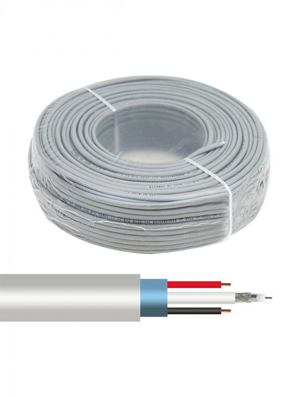 Kamera Kablosu 2+1 Kaliteli / Bakır - 1 Metre