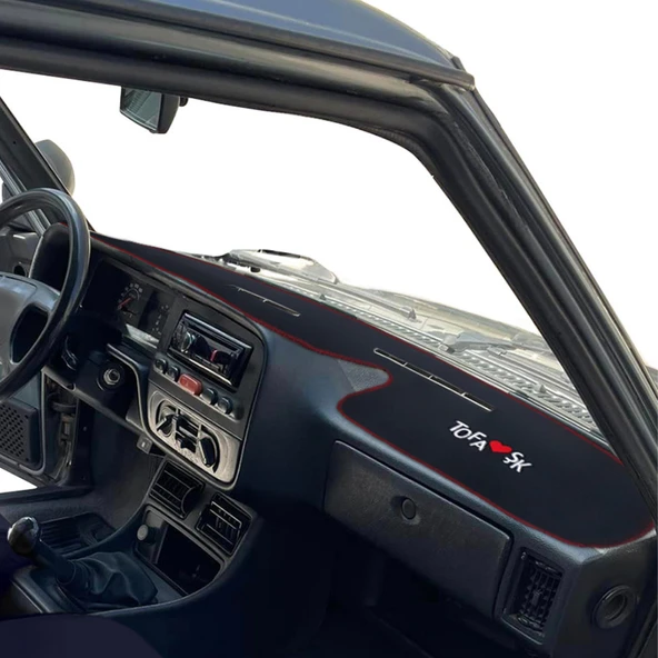 Tofaş Şahin Doğan Kartal Göğüs & Yüksek Torpido Halısı Yeni Model / Polar Oto Yastık / Oto Aksesuar - Resim 7