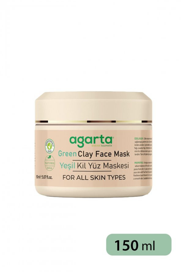 Agarta Doğal Yeşil Kil Maskesi 150 ml 8699943342425 - 4
