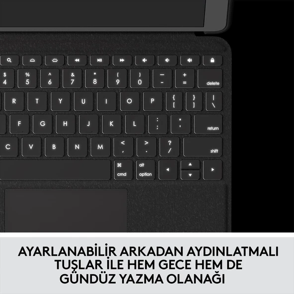 Logitech Slim Folio Touch iPad Air 10.9 4&5. Nesil Klavyeli Kılıf - Resim 7