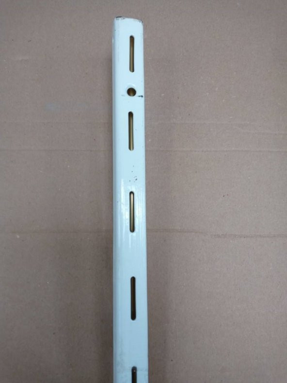 TEKLİ RAF DİREĞİ 2 METRE BEYAZ 2 ADET VİDA DÜBEL DAHİL
