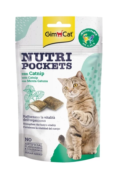 Gimcat Nutripockets Kedi Ödülü Kedi Otu & Multivitamin 60 Gr ürün görseli