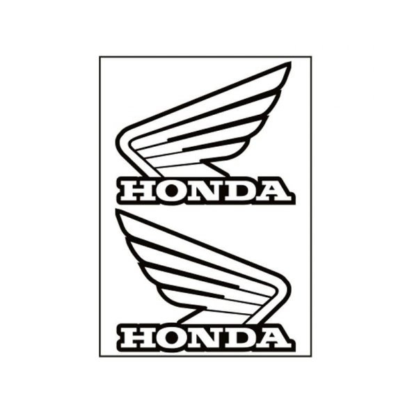Honda Kanat Sticker Beyaz
