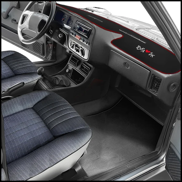 Tofaş Doğan Slx Uyumlu Yüksek Göğüs & Torpido Halısı - Resim 5