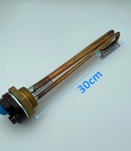 1-1/4'' Meşale Çay Kazanı Rezistansı Kıvrık Bakır 2000W  Termostatlı Kapak İstiyorum İnce Diş - Resim 5