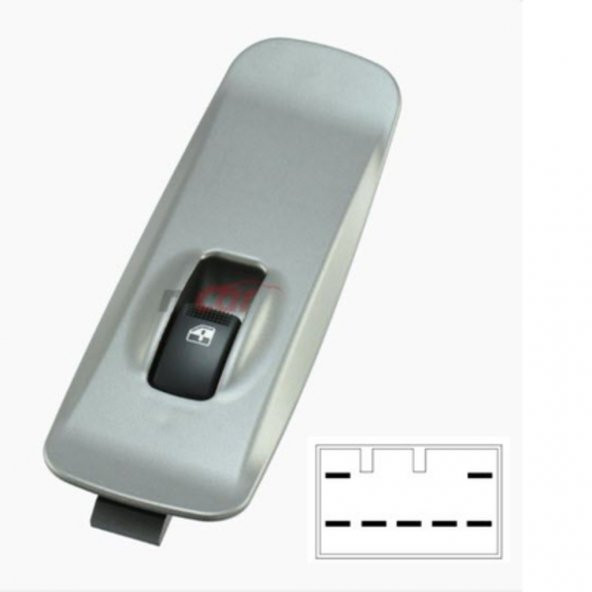 HYUNDAİ H100 KAMYONET SAĞ KAPI TEKLİ CAM AÇMA DÜĞMESİ 2005-2012 - 2