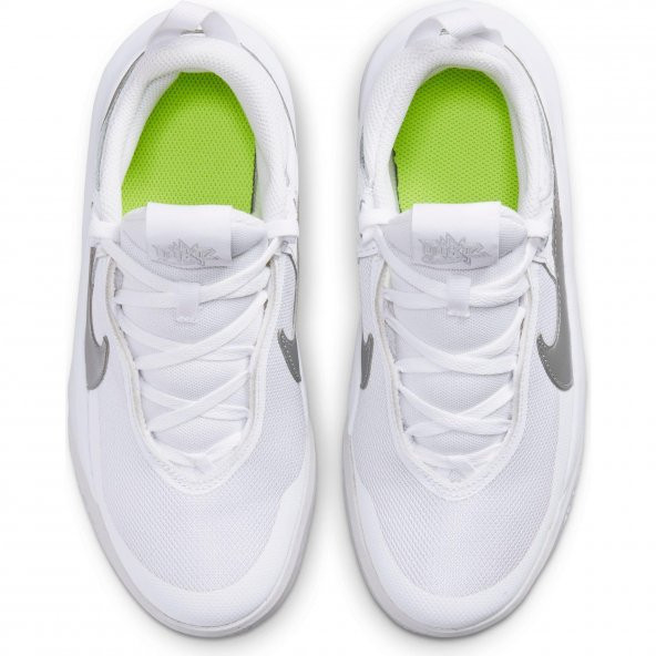 Nike CW6735-100 Team Hustle D 10 Çocuk Basketbol Ayakkabısı - 4