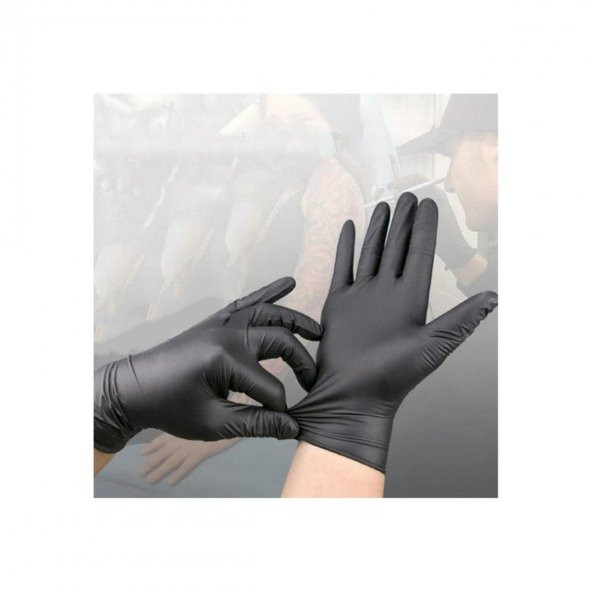 Handy Pudrasız Ekstra Kalın Siyah Nitril Eldiveni XLarge 100 Adet - 3
