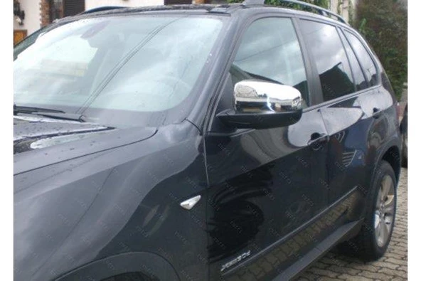 Bmw X5 Krom Ayna Kapağı 2007-2012 2 Parça P.Çelik
