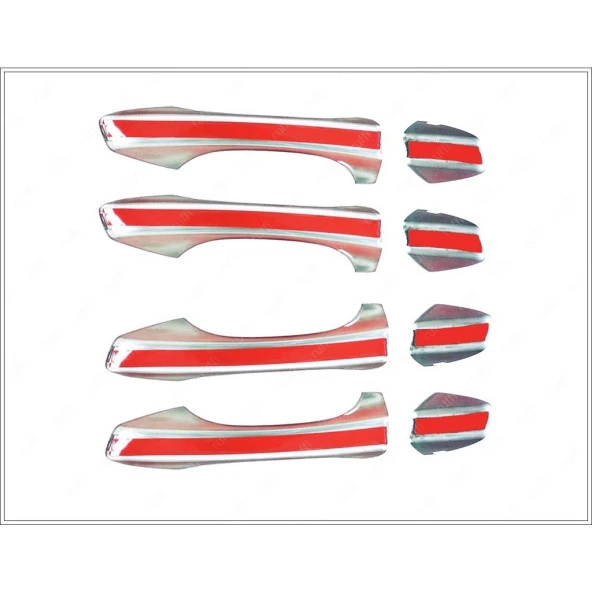 Vw T-Roc Paslanmaz Krom Kapı Kolu 4 Kapı 2017 ve Üzeri - Resim 4