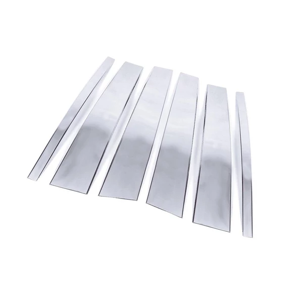 Peugeot 207 Krom Kapı Direk Seti 6 Prç 2006 Üzeri Paslanmaz Çelik ürün görseli 1