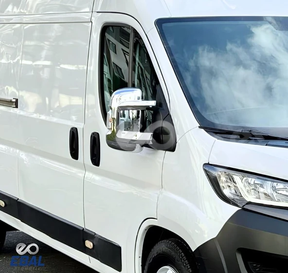 Peugeot Boxer ABS Krom Kaplama Ayna Kapağı 2 prç. 2006 üzeri P.Çelik - 3