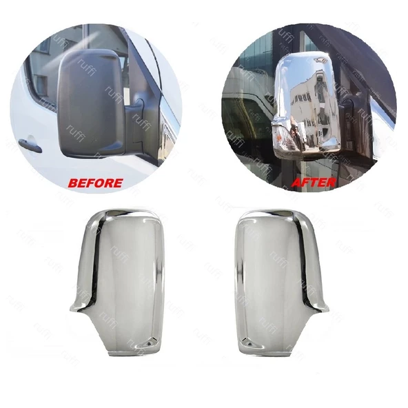 VW Crafter Krom Ayna Kapağı 2 prç. 2006-2016 P. Çelik - 3