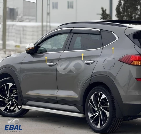 Hyundai Tucson Krom Cam Çıtası 6 prç. 2015 ve üzeri P.Çelik - 3