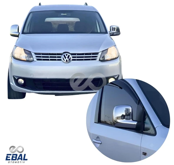 Vw Caddy Krom Ayna Kapağı 2 Prç. 2004-2015 Arası Paslanmaz Çelik - 2