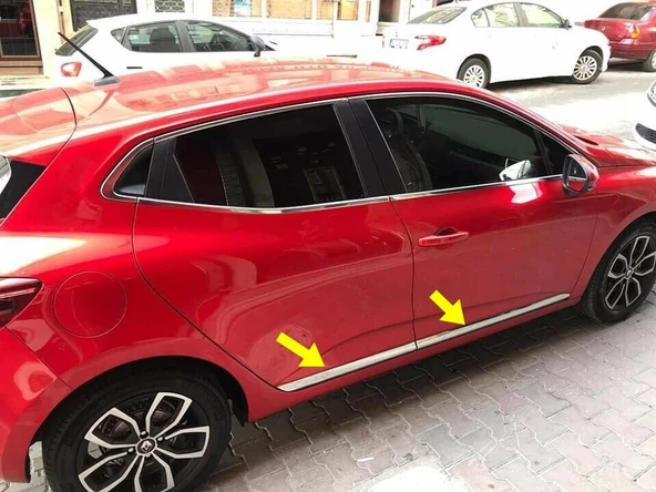 Renault Clio 5 Yan Görünüm Krom Seti 6 Parça  2019  Model Ve Sonrası P.Çelik ürün görseli 1