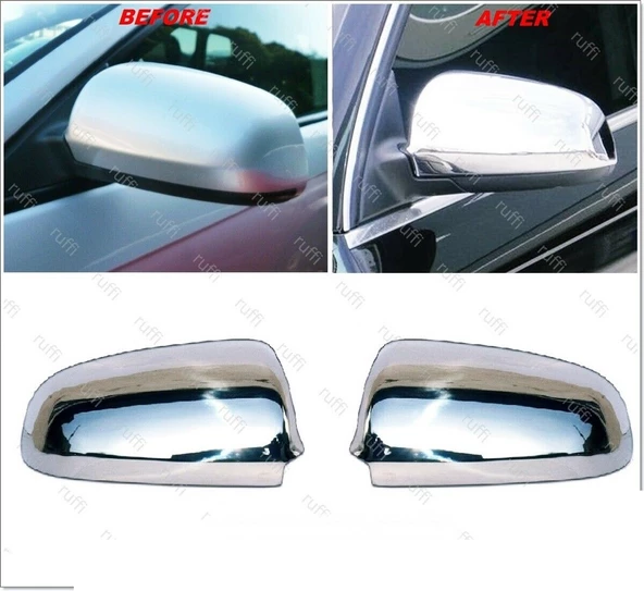 Audi A3 Ayna Kapağı 2 Parça 2000-2008  Paslanmaz Çelik - Resim 2