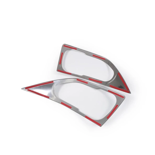 VW Crafter Krom Far Çerçeve 2 Parça 2006-2016 Arası Paslanmaz Ç. - Resim 3