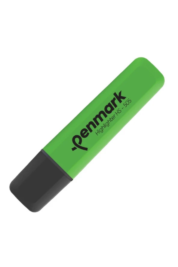 Penmark Neon Fosforlu İşaretleme Kalemi Yeşil Fosforlu Kalem (10 Lu Paket)