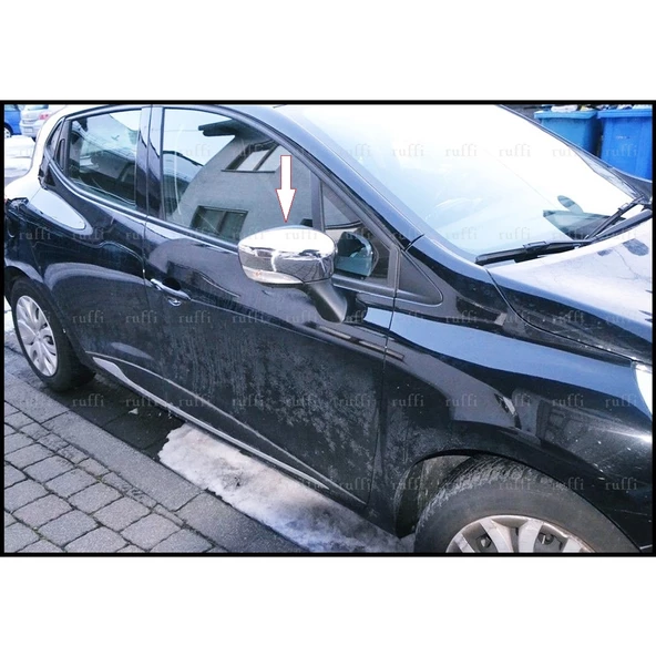 Renault Clio 4 GRANDTOUR Krom Ayna Kapağı 2 pcs P.ÇELİK 2012 Ve Üzeri P.Çelik - Resim 3