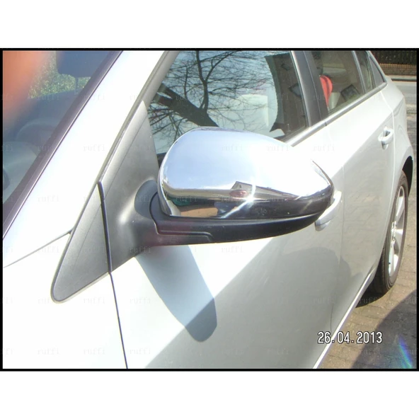 Chevrolet Cruze Sedan Krom Ayna Kapağı 2 prç. 2009 Üzeri P. Çelik