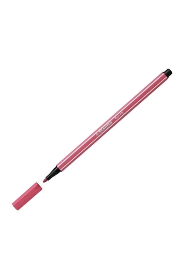 Stabilo Keçe Uçlu Boya Kalemi 1 Mm Çilek Kırmızısı Keçeli Boya Kalemi (10 Lu Paket)